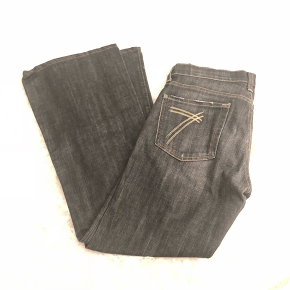 7 for all mankind dojo flare leg jeans - Picture 1 of 6
